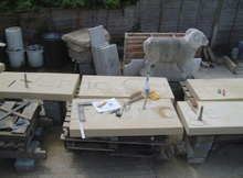 Letter cutting - Chippenham, Wiltshire - Howlett-Neal Masonry & Conservation - Stone carving